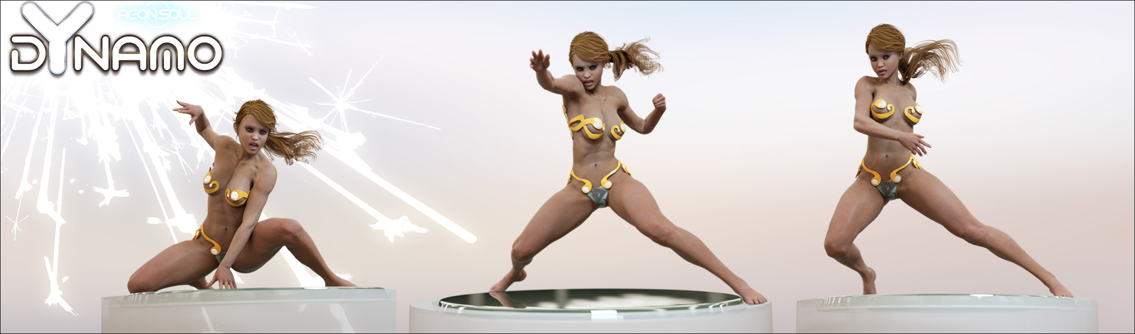 dYnamo Poses for Genesis 2 Female(s) by: Aeon Soul, 3D Models by Daz 3D