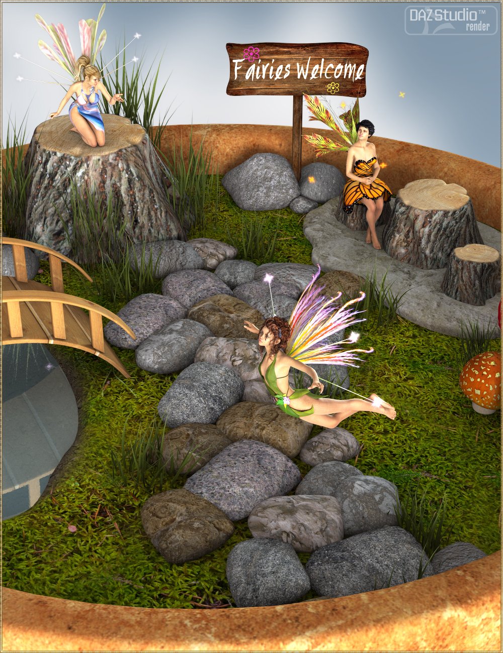 Fairies Garden by: Nikisatez, 3D Models by Daz 3D