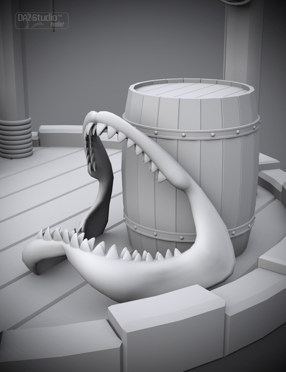Shark Bait Stand by: ForbiddenWhispersVal3dart, 3D Models by Daz 3D