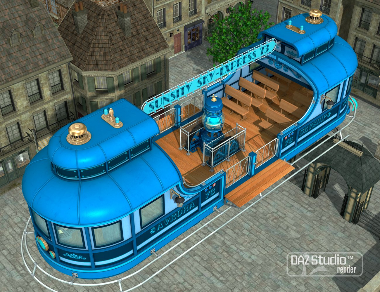 Skyship Avrora Skyship Avrora by: petipet, 3D Models by Daz 3D
