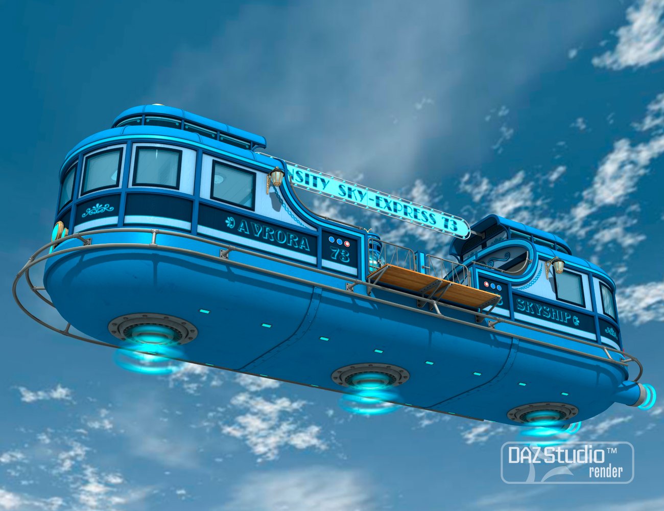Skyship Avrora Skyship Avrora by: petipet, 3D Models by Daz 3D