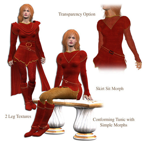 Rogue Red for Stephanie 3.0 Petite by: Frances Coffill, 3D Models by Daz 3D
