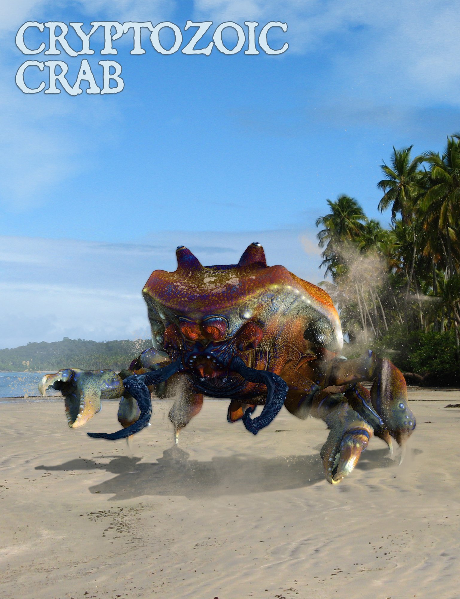 Cryptozoic Crab by: The AntFarm, 3D Models by Daz 3D