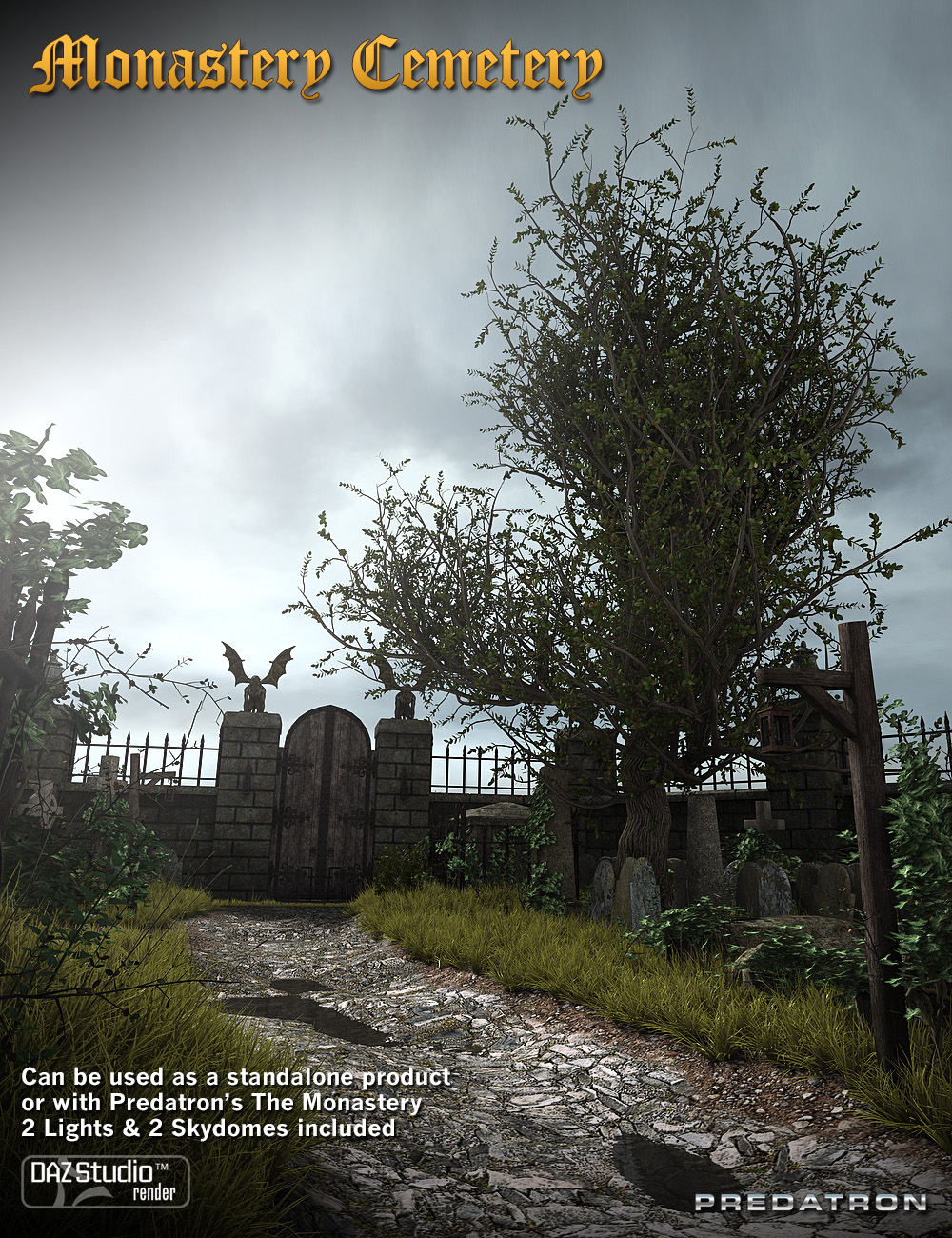 Monastery Cemetery by: Predatron, 3D Models by Daz 3D