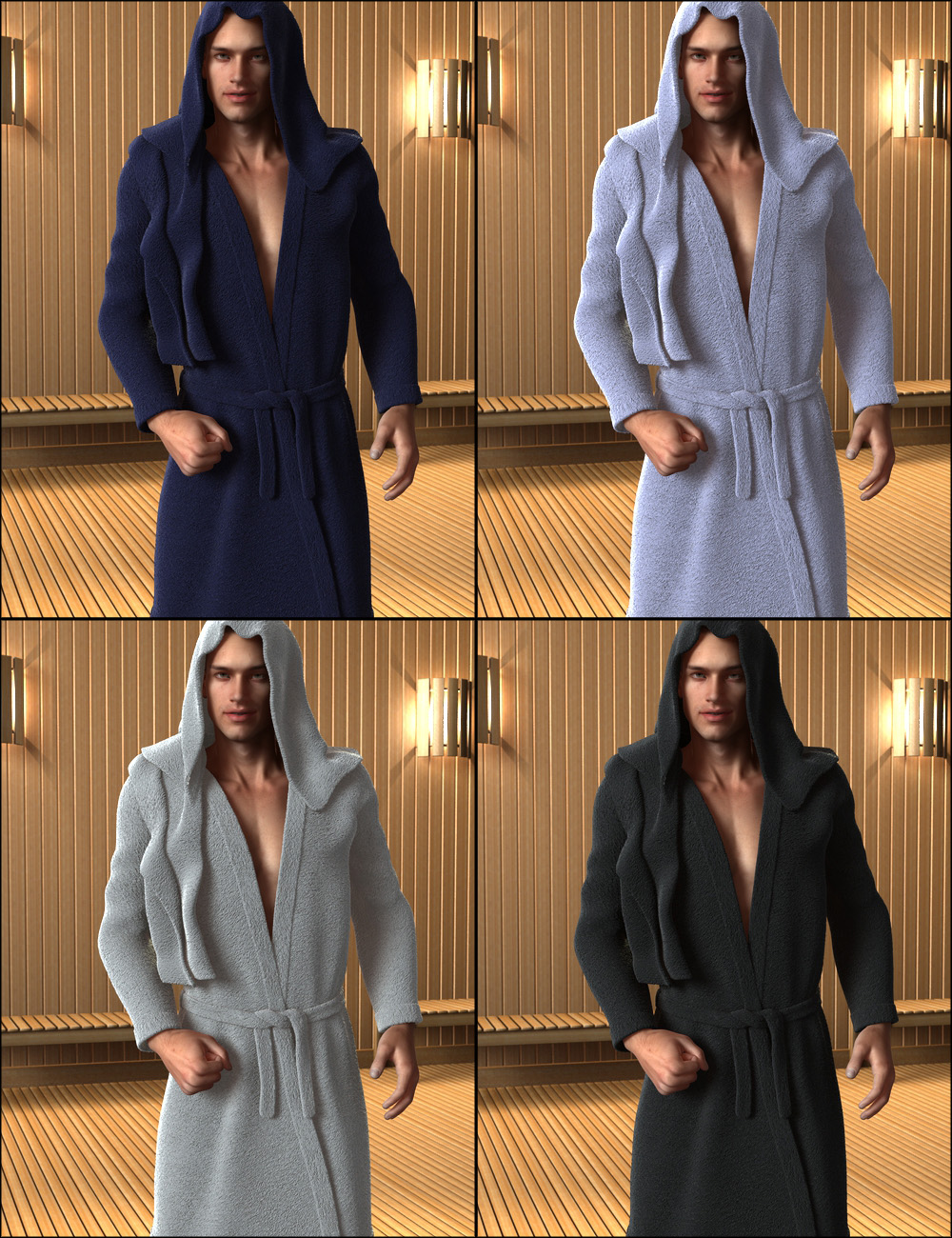 Bath Wear for Genesis 2 Male(s) | Daz 3D