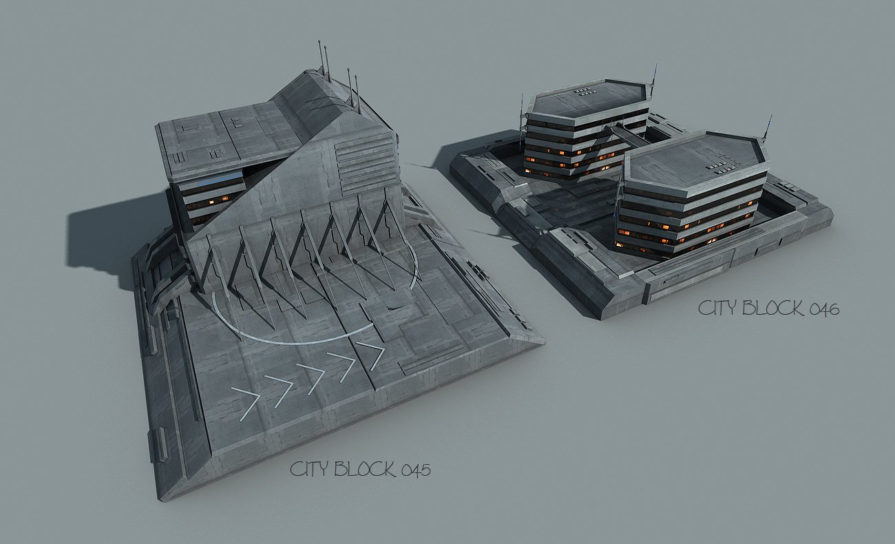 Greeble City Blocks 3 Greeble City Blocks 3 by: Stonemason, 3D Models by Daz 3D