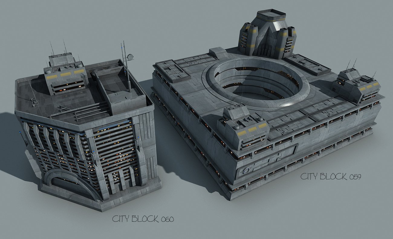 Greeble City Blocks 3 Greeble City Blocks 3 by: Stonemason, 3D Models by Daz 3D