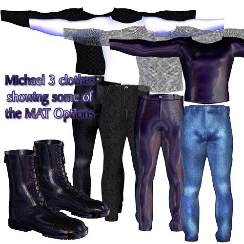 Goth As Fashion for Michael 3 and The Freak by: Dodger, 3D Models by Daz 3D