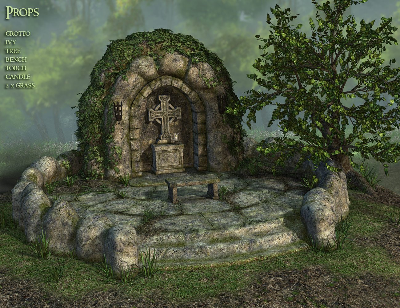 DM's Grotto by: Daniemarforno, 3D Models by Daz 3D
