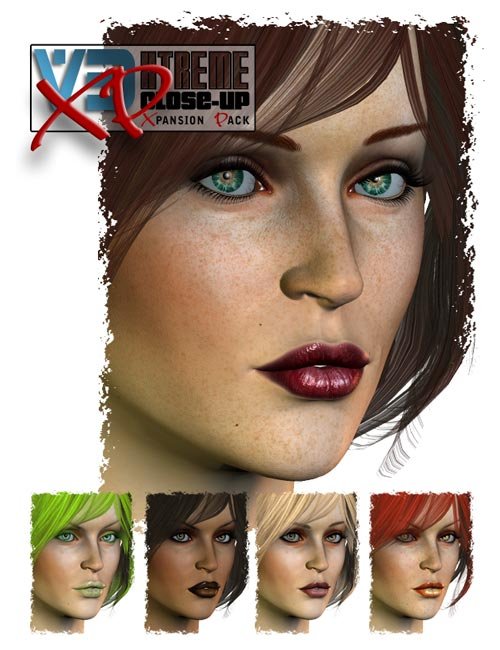 V3 Xtreme Close Up Xpansion Pack by: Cake One, 3D Models by Daz 3D