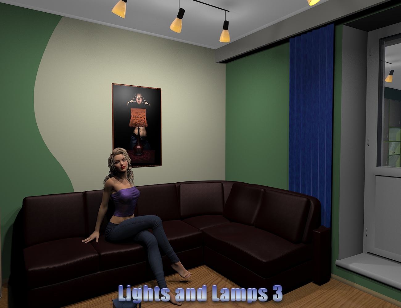 InaneGlory's Lights and Lamps 3 - Ceiling and Wall Lamps by: IDG DesignsInaneGlory, 3D Models by Daz 3D