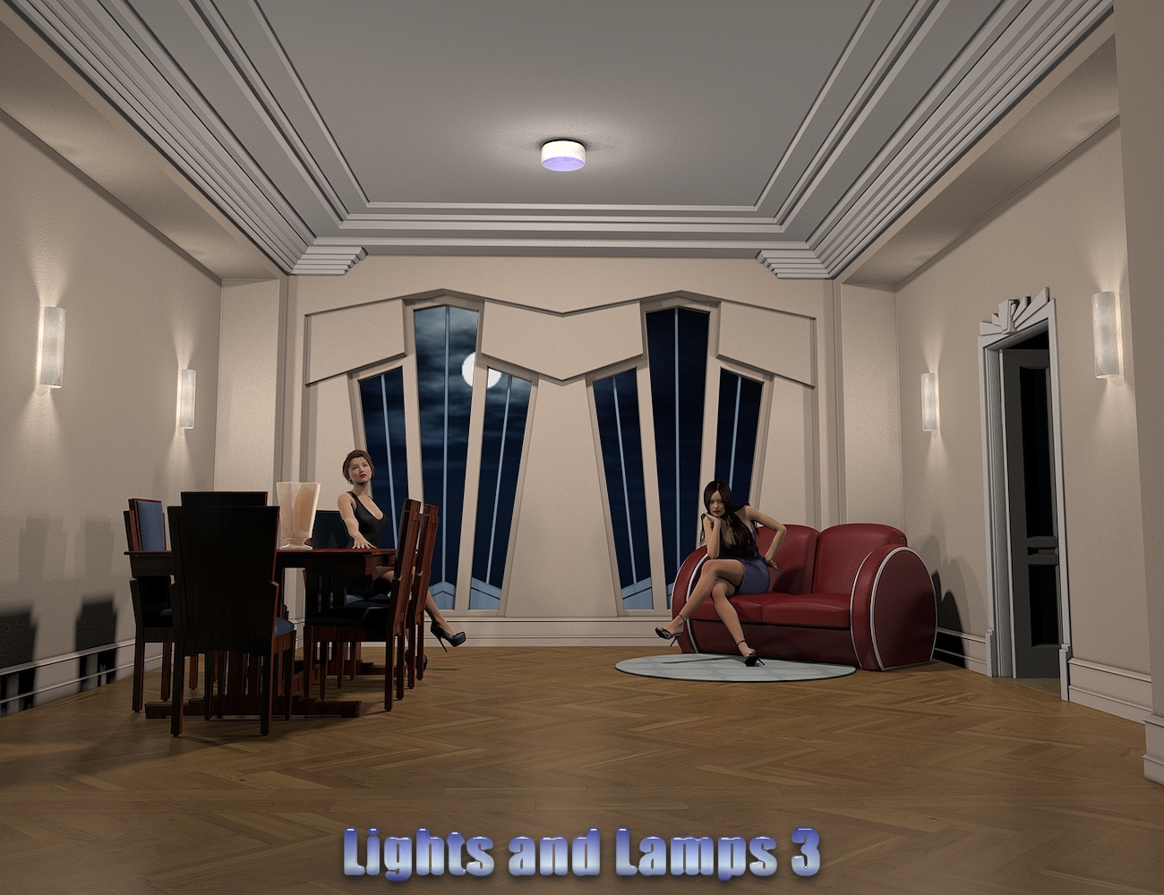 InaneGlory's Lights and Lamps 3 - Ceiling and Wall Lamps by: IDG DesignsInaneGlory, 3D Models by Daz 3D
