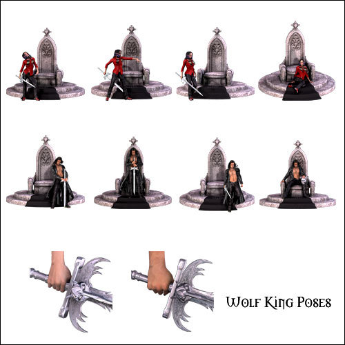 Throne of the Wolfking by: , 3D Models by Daz 3D