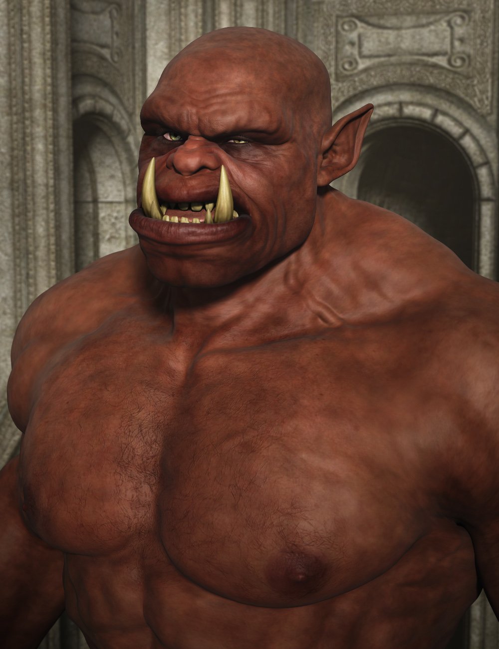 Ogora the Orc HD Ogora the Orc HD by: RawArt, 3D Models by Daz 3D