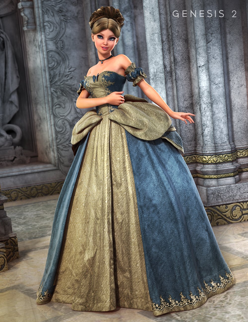 Cinderella Ball Gown for Genesis 2 Female(s) Cinderella Ball Gown for Genesis 2 Female(s) by: Barbara BrundonSarsa, 3D Models by Daz 3D