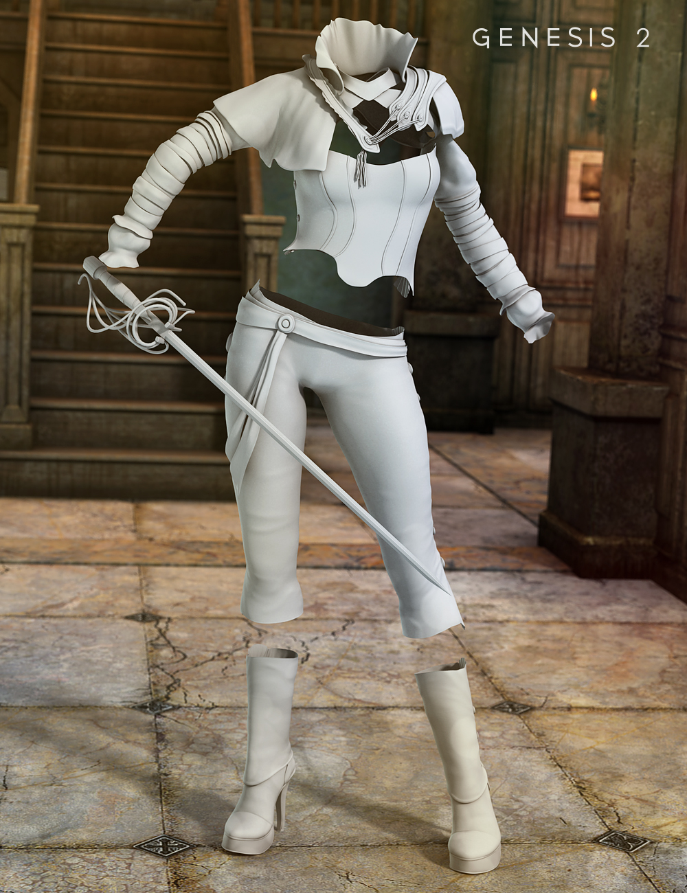 Sword Dancer for Genesis 2 Female(s) by: Barbara BrundonSarsa, 3D Models by Daz 3D