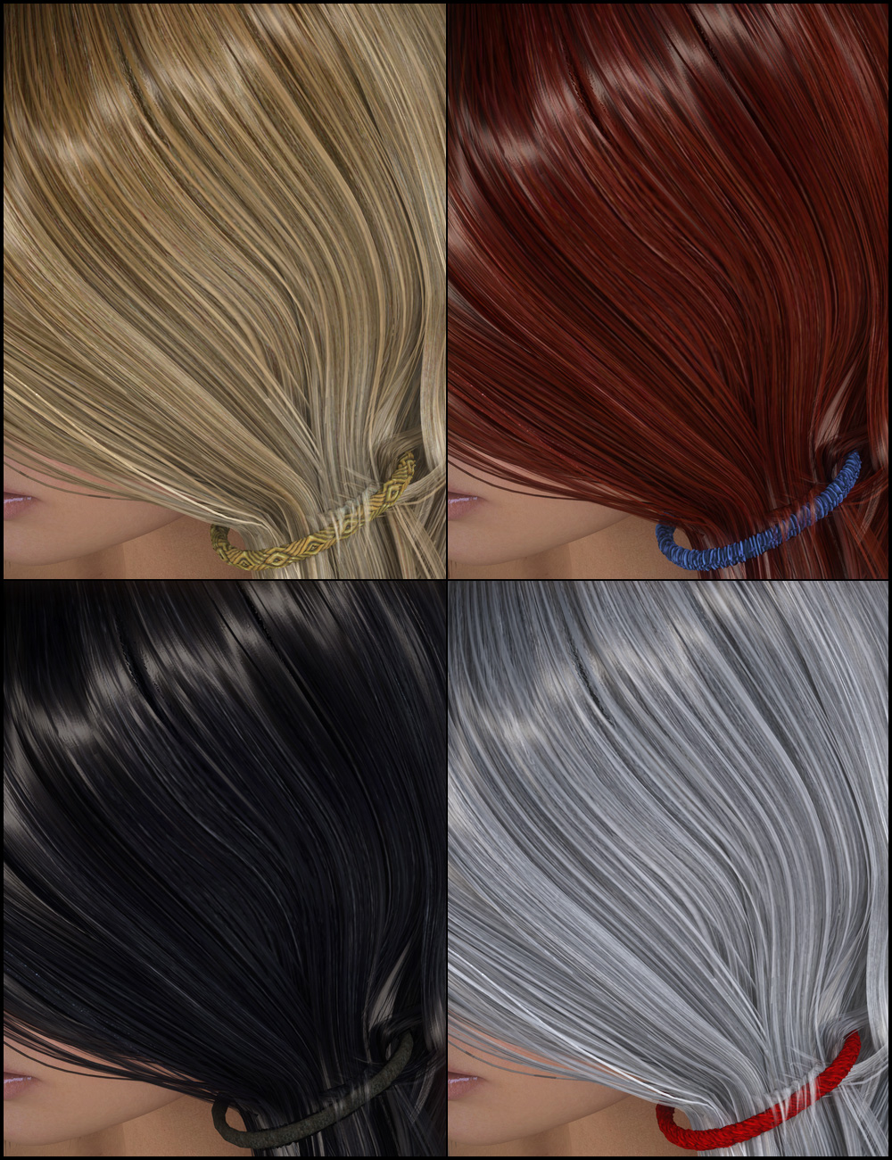 Colors for Envy Hair Daz 3D
