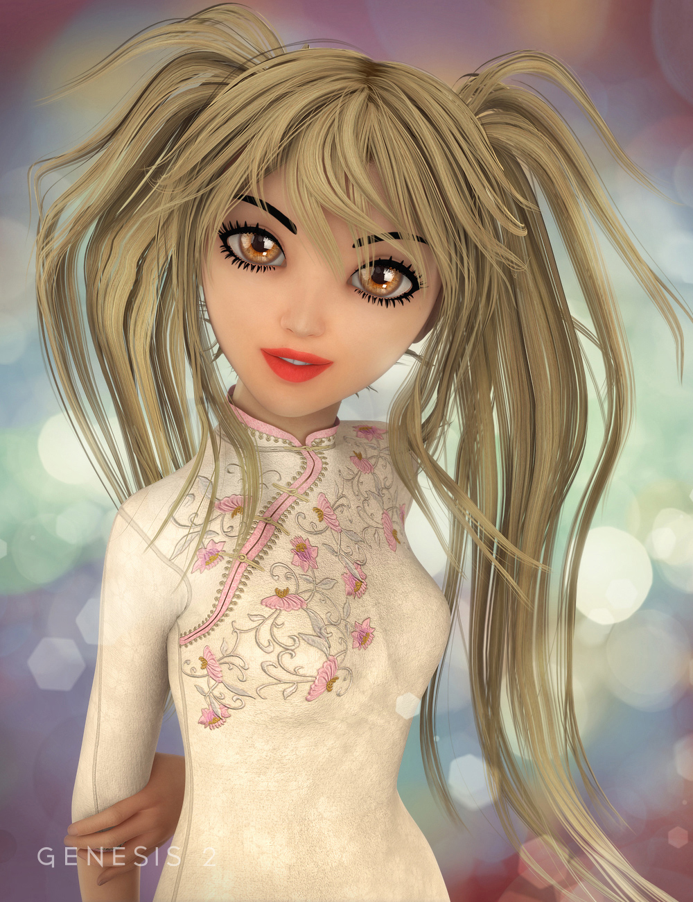 Jazmin Hair for Genesis 2 Female(s) by: goldtassel, 3D Models by Daz 3D