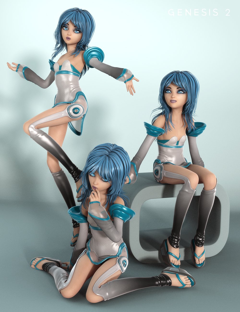 Keiko 6 -kun Poses by: Muscleman, 3D Models by Daz 3D