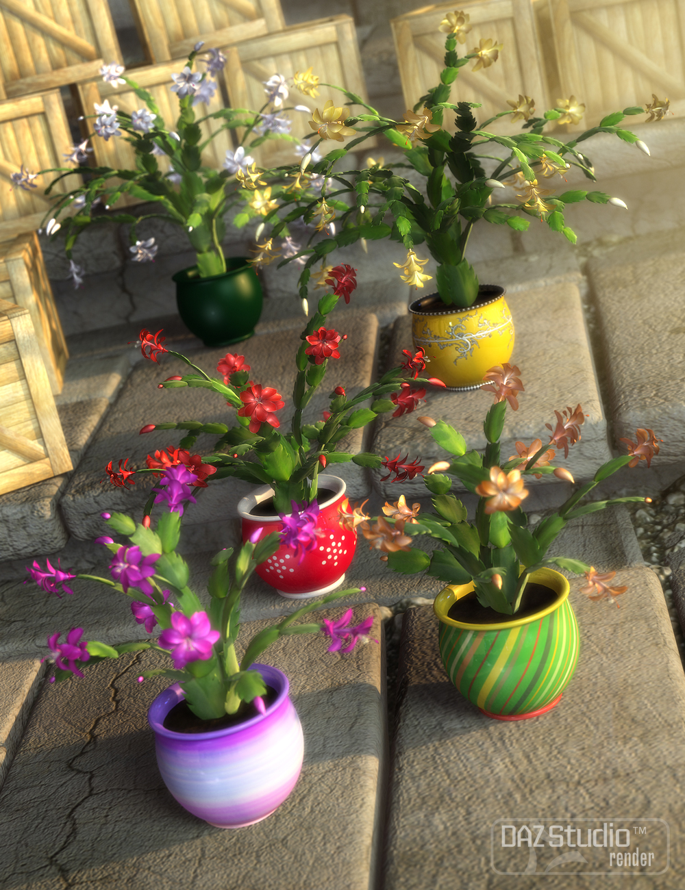 Holiday Cactus by: esha, 3D Models by Daz 3D