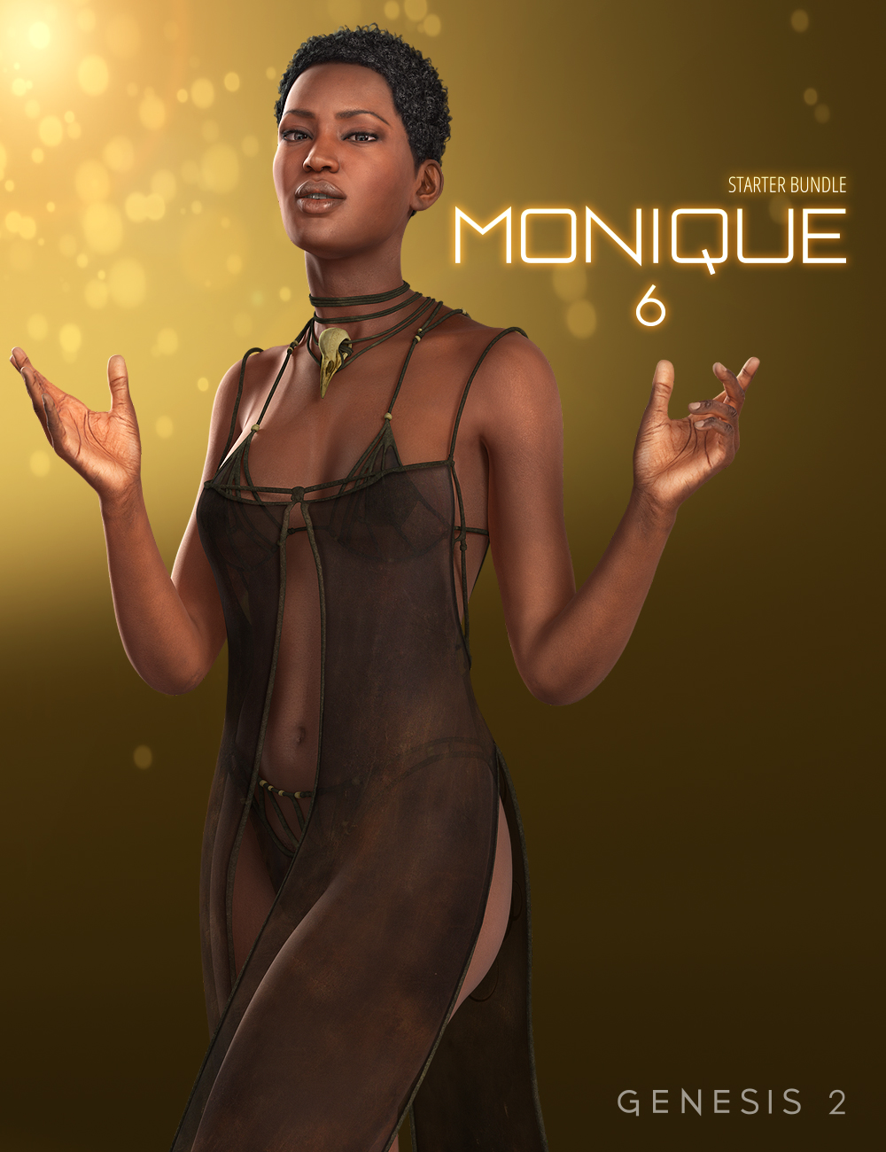 Monique 6 Starter Bundle by: , 3D Models by Daz 3D