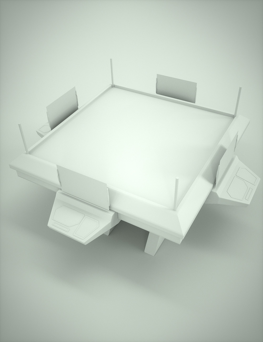 Holo Map Console Holo Map Console by: Valandar, 3D Models by Daz 3D