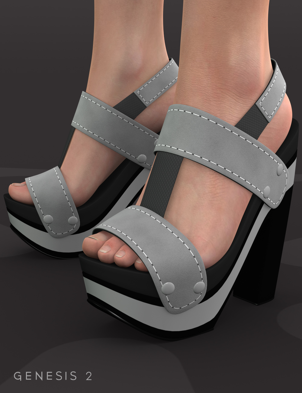 Strap Platform Shoes for Genesis 2 Female(s) [Documentation Center]