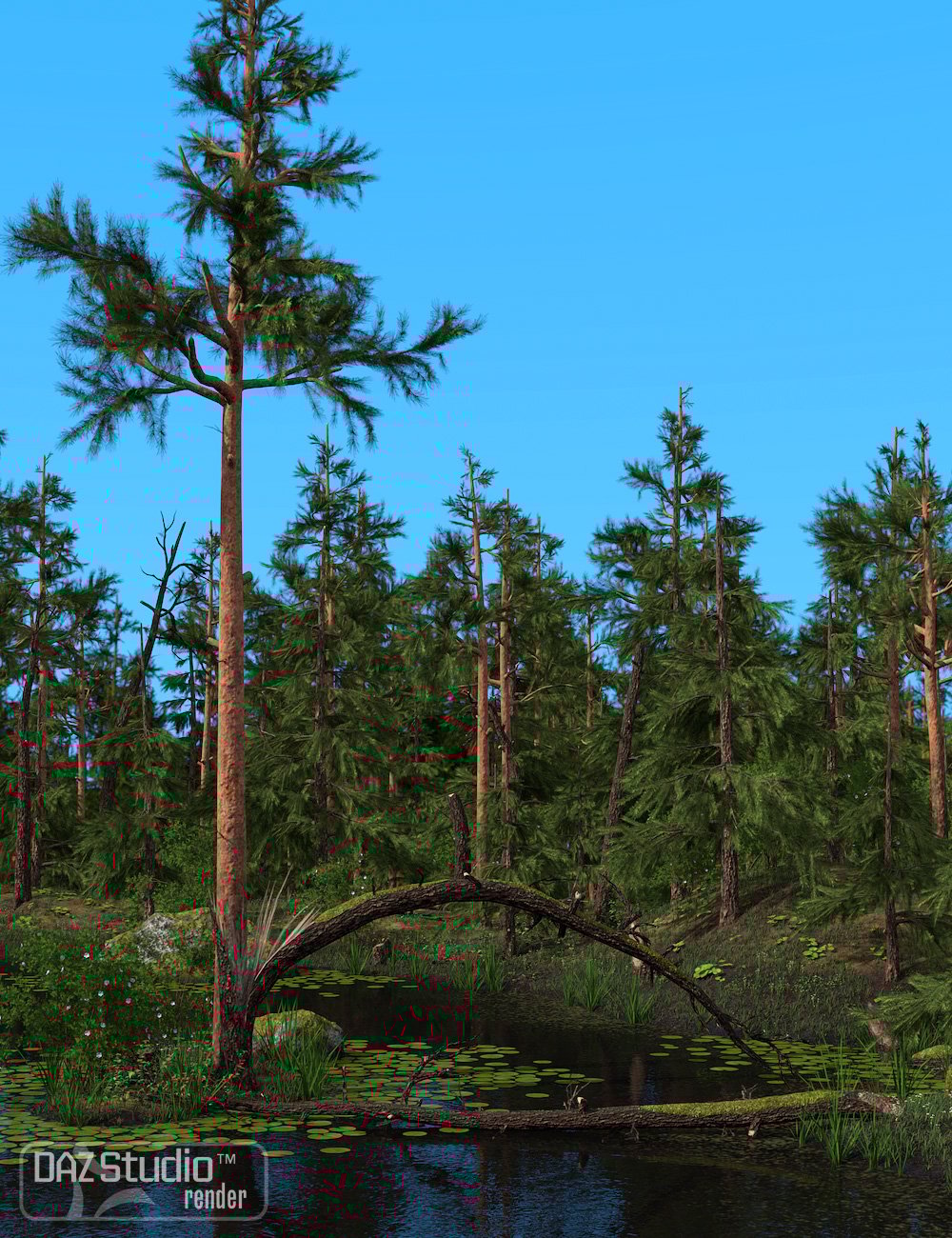 Nature - Lake and Forest Nature - Lake and Forest by: Andrey Pestryakov, 3D Models by Daz 3D
