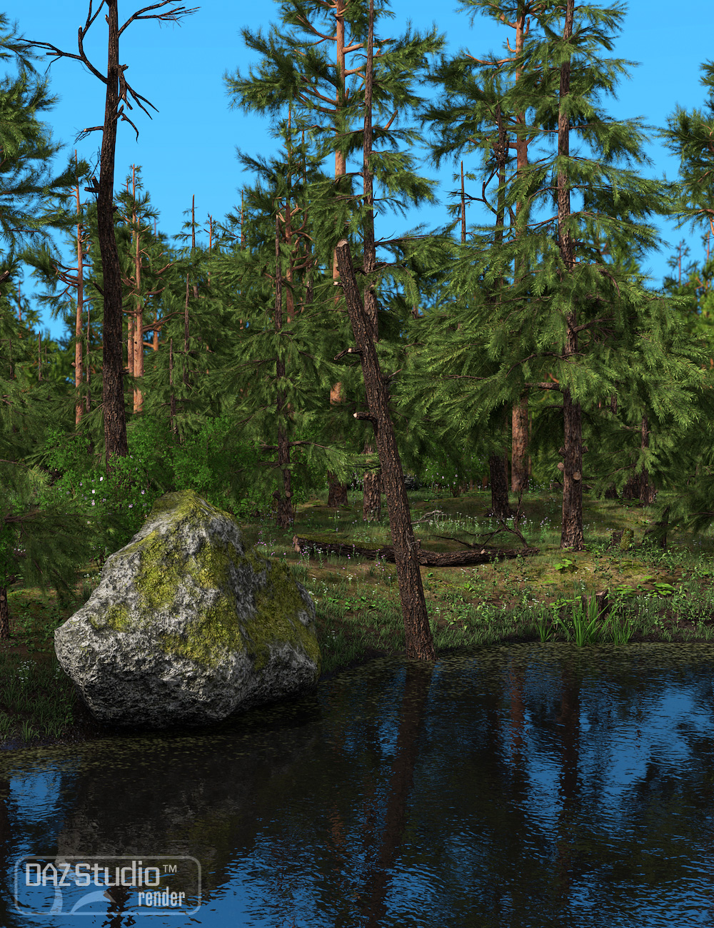 Nature - Lake and Forest by: Andrey Pestryakov, 3D Models by Daz 3D