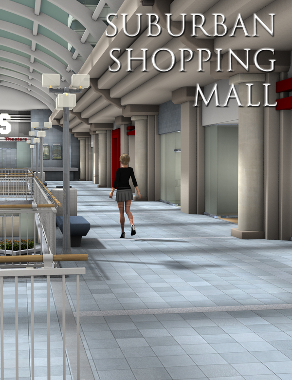 Suburban Shopping Mall Suburban Shopping Mall by: FirstBastion, 3D Models by Daz 3D
