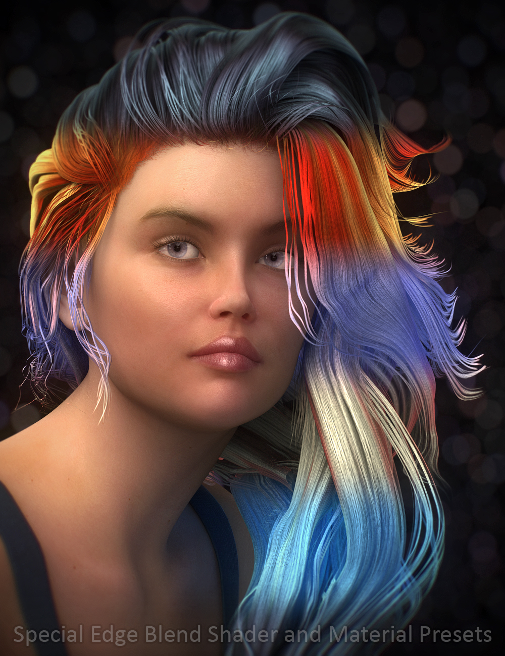 Style Theory - End Of Summer Hair by: DimensionTheory, 3D Models by Daz 3D