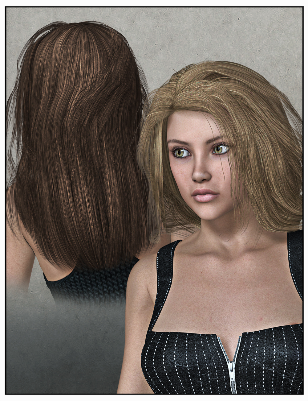 Jena Hair for Genesis 2 Female(s) and Victoria 4 Jena Hair for Genesis 2 Female(s) and Victoria 4 by: SWAM, 3D Models by Daz 3D