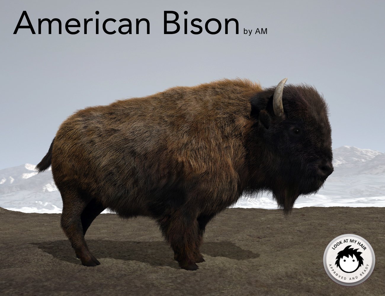 American Bison by: Alessandro_AM, 3D Models by Daz 3D