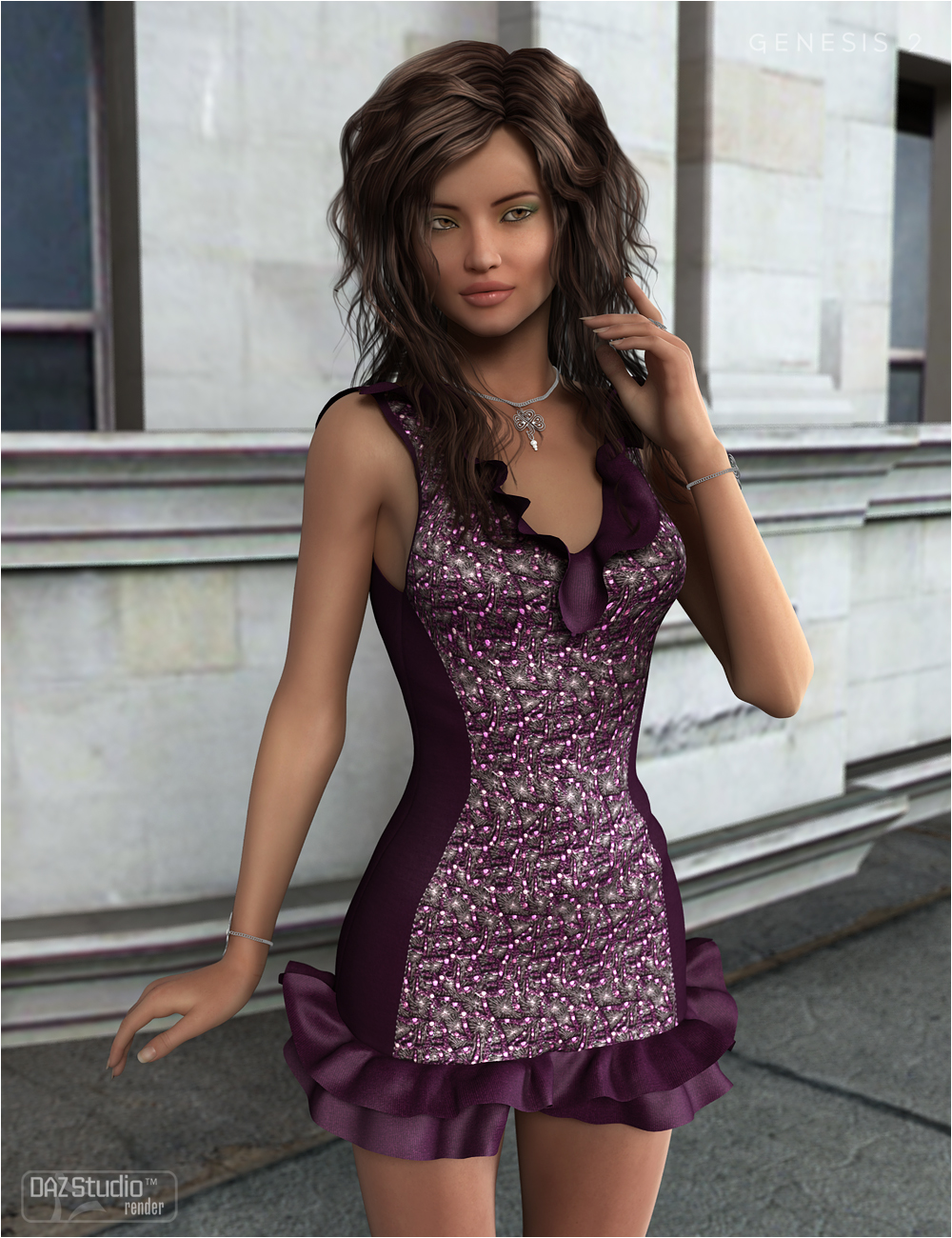 Textures for Cocktail Hour Dress by: OziChick, 3D Models by Daz 3D