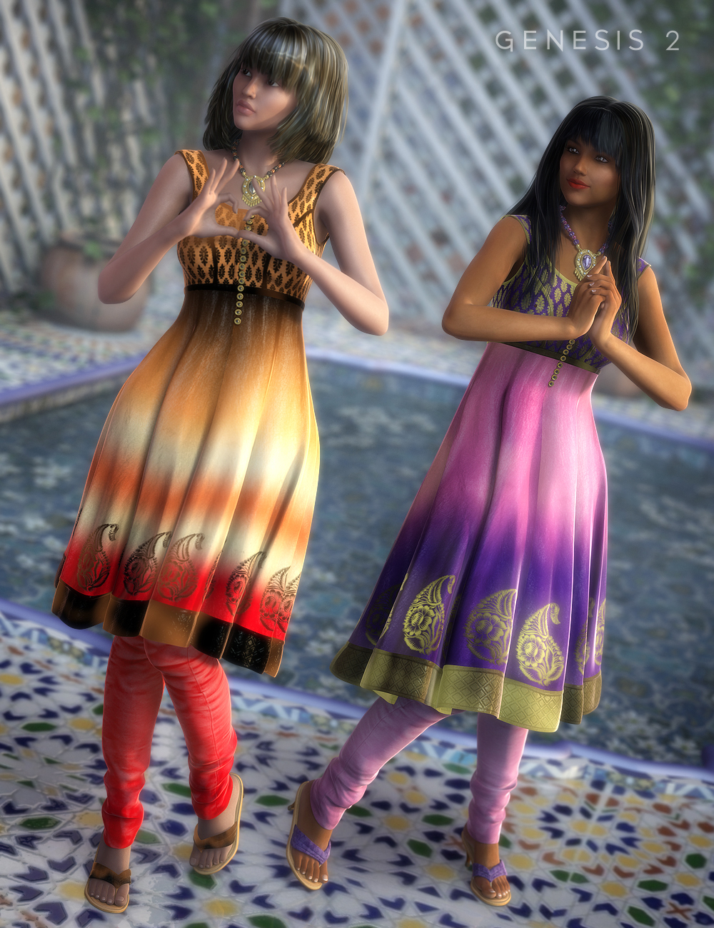 Chandrani Outfit Textures by: DarkStarBurning, 3D Models by Daz 3D