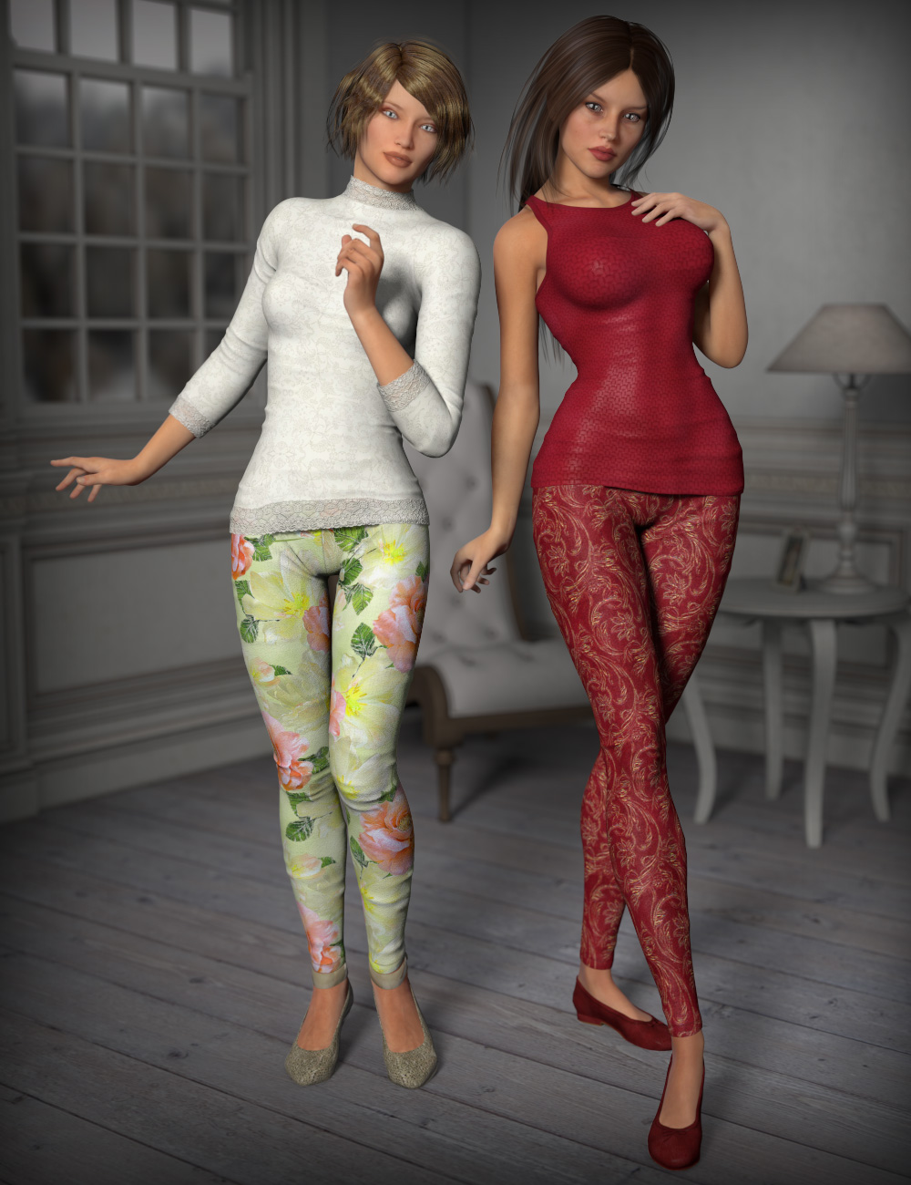 Colors for Sunday Casuals: Basics by: esha, 3D Models by Daz 3D