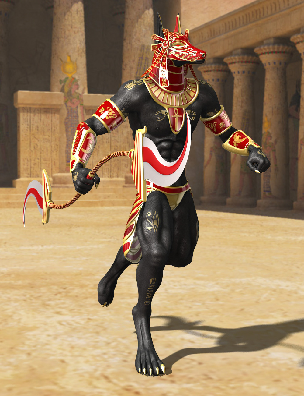 Genesis 2 Male Anubis Armor | Daz 3D
