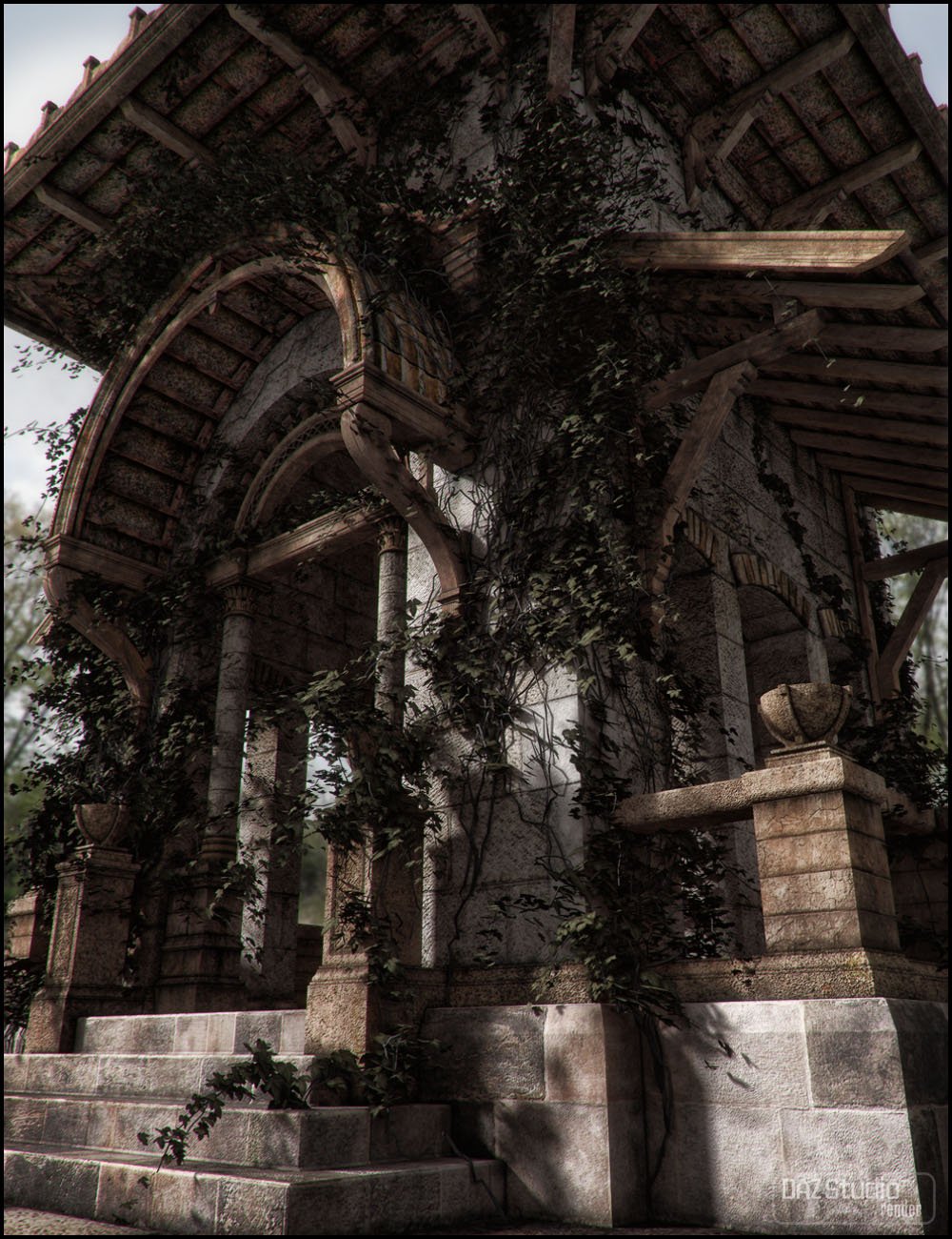 Pavilion of Montchanin Fallen Pavilion of Montchanin Fallen by: Jack Tomalin, 3D Models by Daz 3D