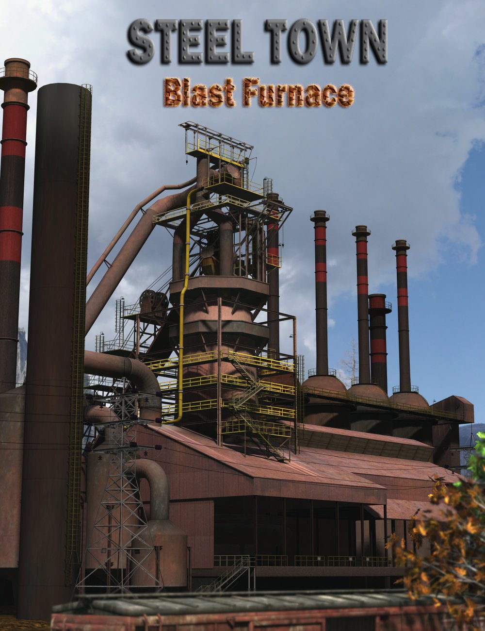 Steel Town Blast Furnace by: DarkMatter, 3D Models by Daz 3D