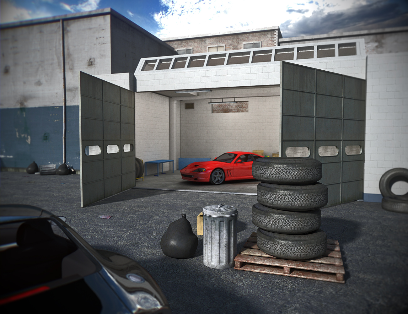 Garage Hideout by: , 3D Models by Daz 3D