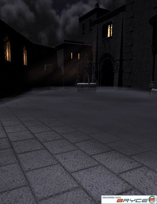 The Courtyard The Courtyard by: , 3D Models by Daz 3D