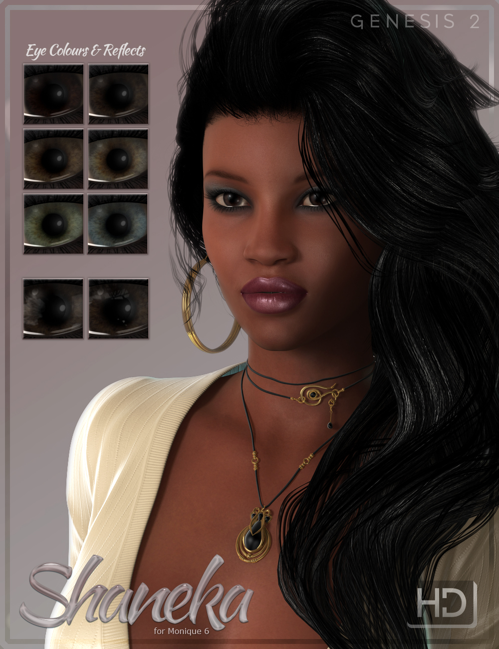 FW Shaneka HD for Monique 6 by: Fred Winkler Art, 3D Models by Daz 3D