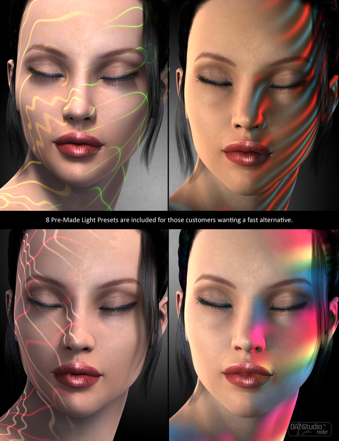 Advanced D.I.Y Portrait Lights for DS4 by: ForbiddenWhispers, 3D Models by Daz 3D