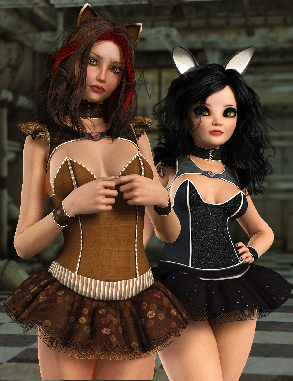 LY Kibri Outfit Textures by: Lyoness, 3D Models by Daz 3D
