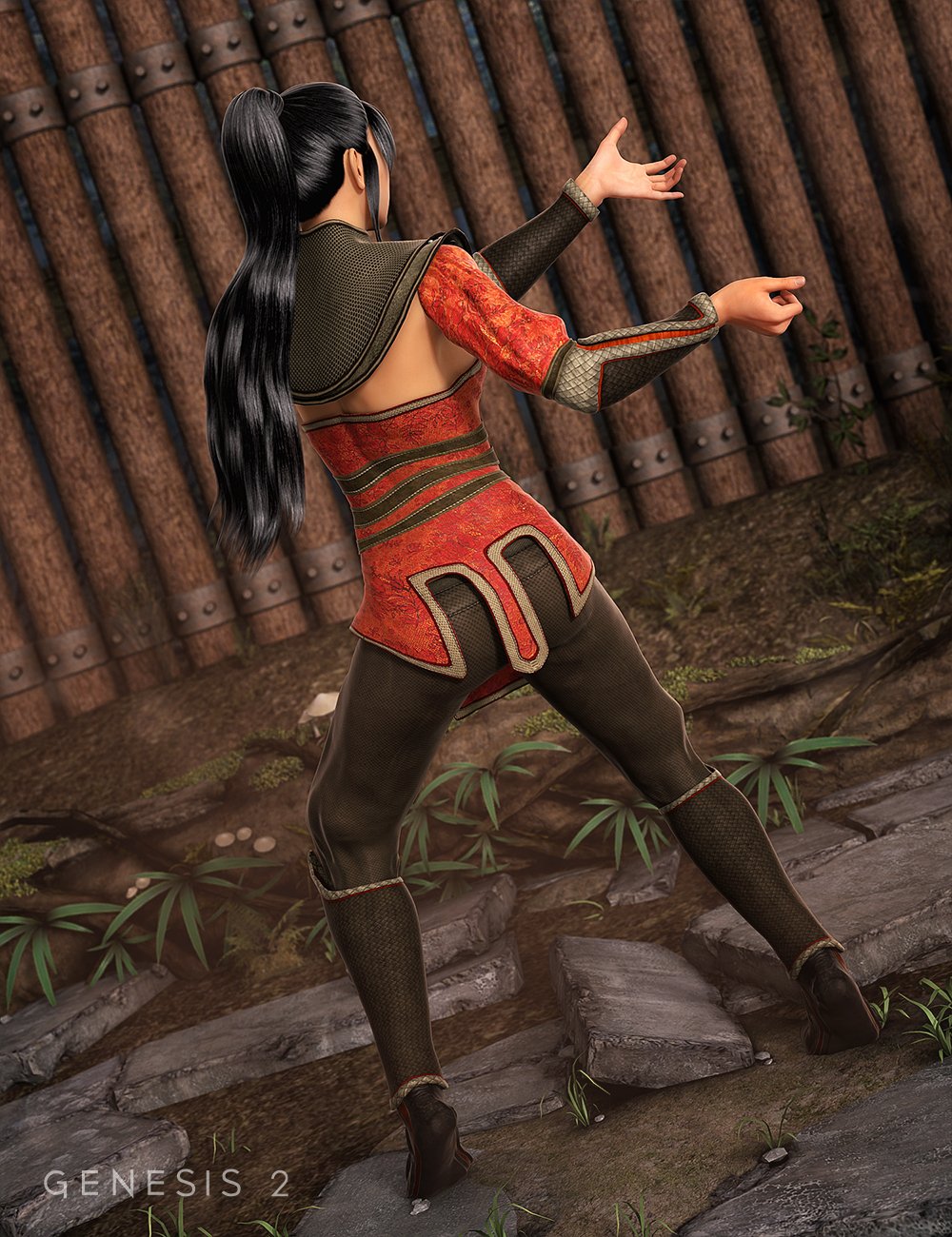 Fire Lilly Outfit for Genesis 2 Female(s) Fire Lilly Outfit for Genesis 2 Female(s) by: Barbara BrundonSarsa, 3D Models by Daz 3D