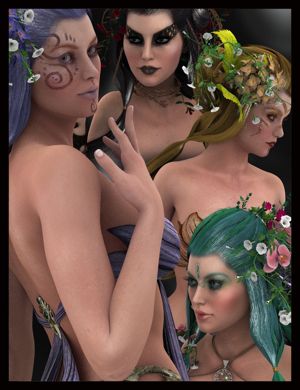 Mystics for Genesis 2 Female(s) by: gypsyangelchevybabe25, 3D Models by Daz 3D