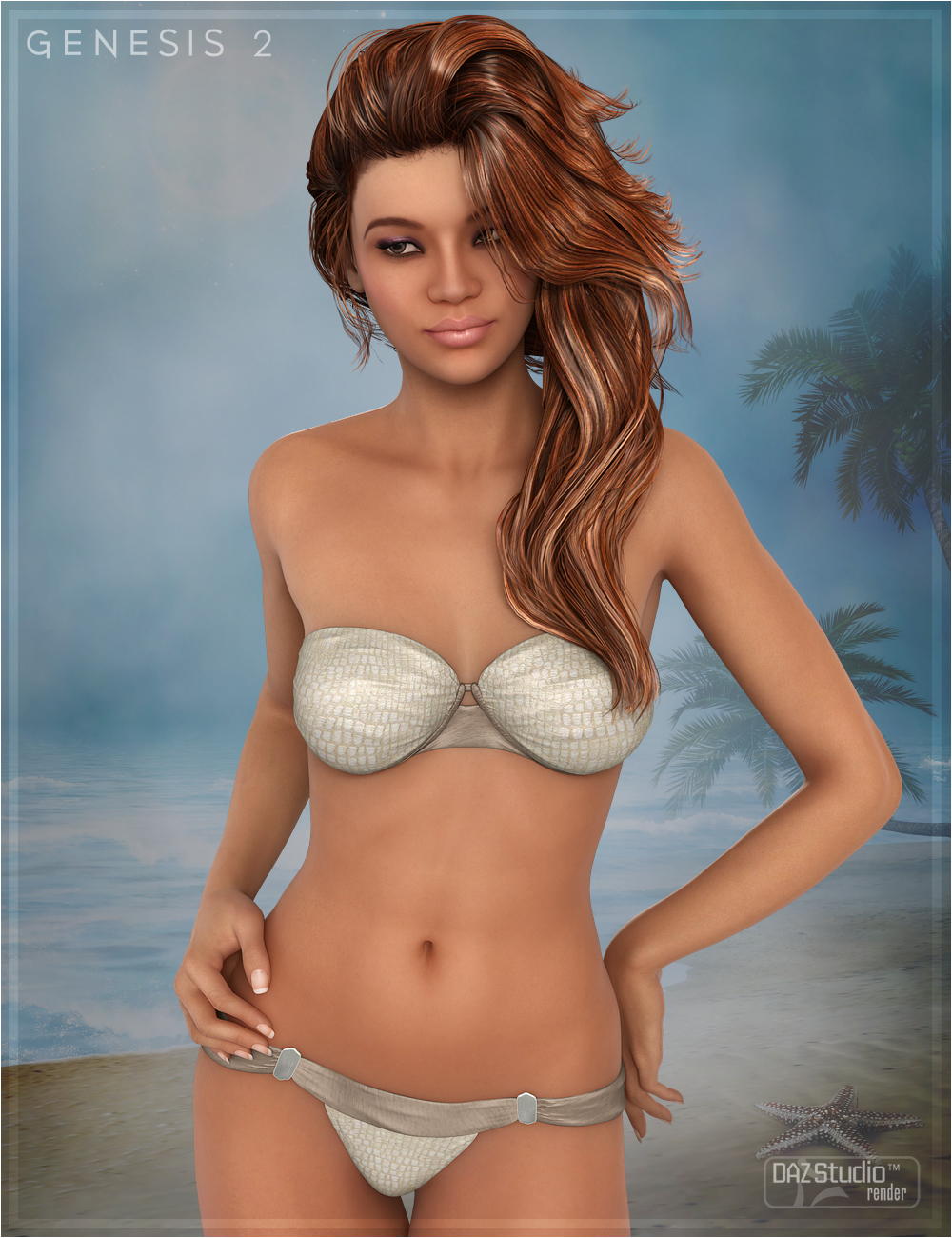 Textures for Hottie Bikini by: OziChick, 3D Models by Daz 3D