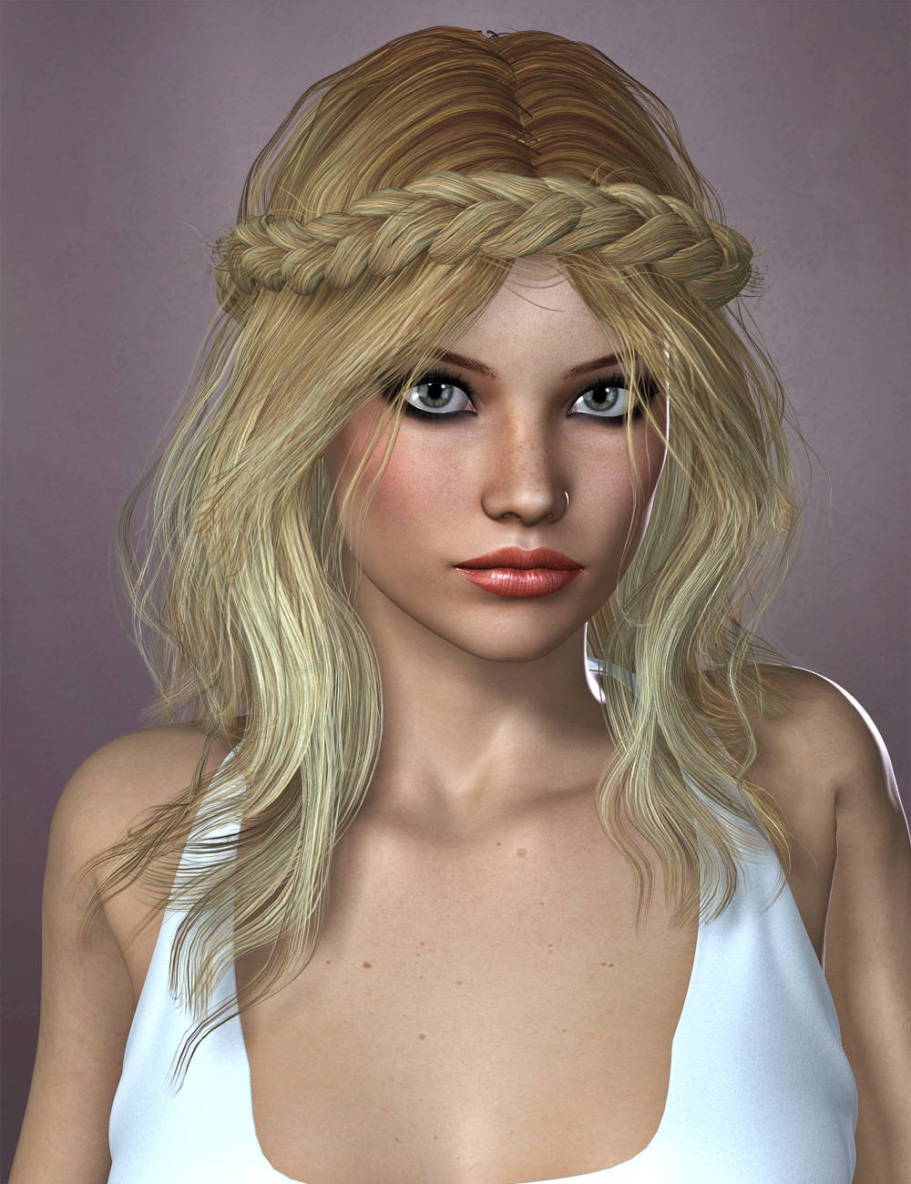 Zea Hair for Genesis 2 Female(s) and Victoria 4 by: SWAM, 3D Models by Daz 3D