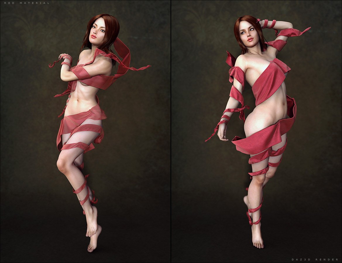 Fantasy Cloth Wrap for Genesis 2 Female(s) by: SHIFTING IMAGES, 3D Models by Daz 3D
