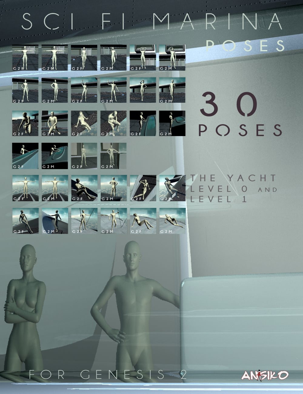 Bundle SCI FI MARINA | Daz 3D